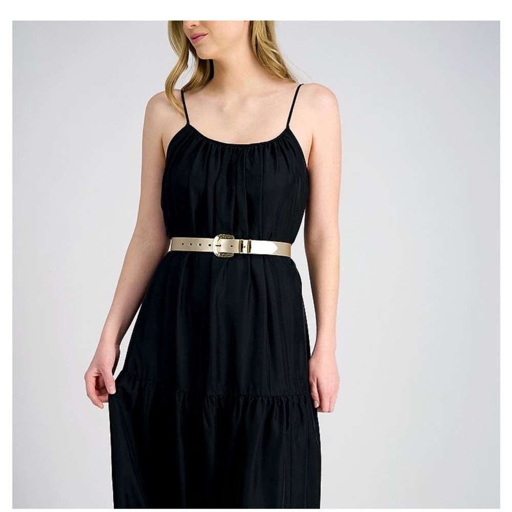 Elegant Tan Belt with Gold Buckle - Picture 7 of 13